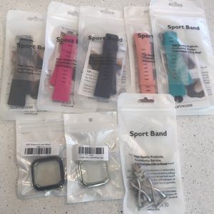 Fitbit Versa i Watch Accessories 8 pcs w/ jewelry